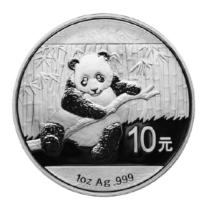 Srebrna moneta Chińska Panda 30 g 2014 rewers