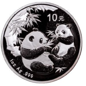 Srebrna moneta Chińska Panda 1 oz 2006 rewers